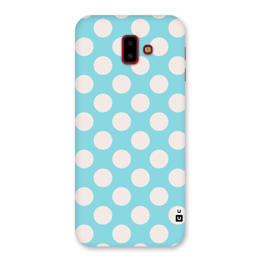 Pastel White Polka Dots Back Case for Galaxy J6 Plus