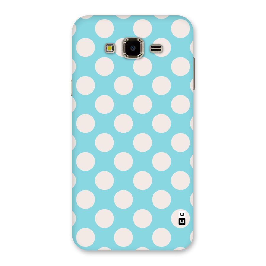 Pastel White Polka Dots Back Case for Galaxy J7 Nxt