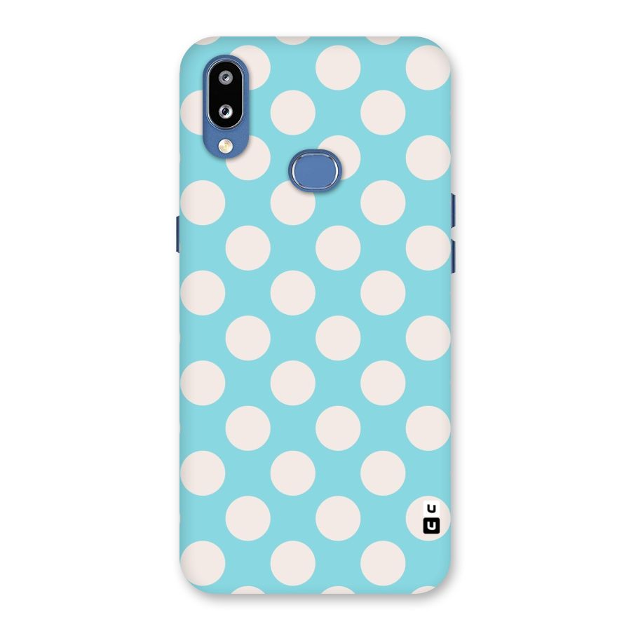 Pastel White Polka Dots Back Case for Galaxy M01s
