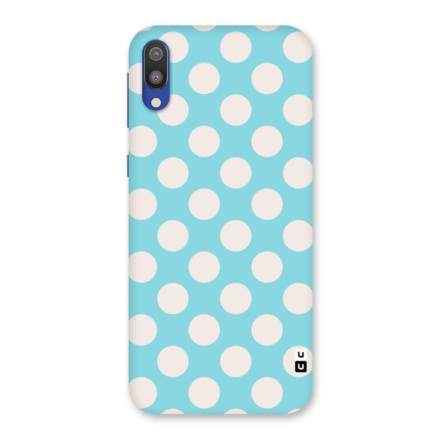 Pastel White Polka Dots Back Case for Galaxy M10