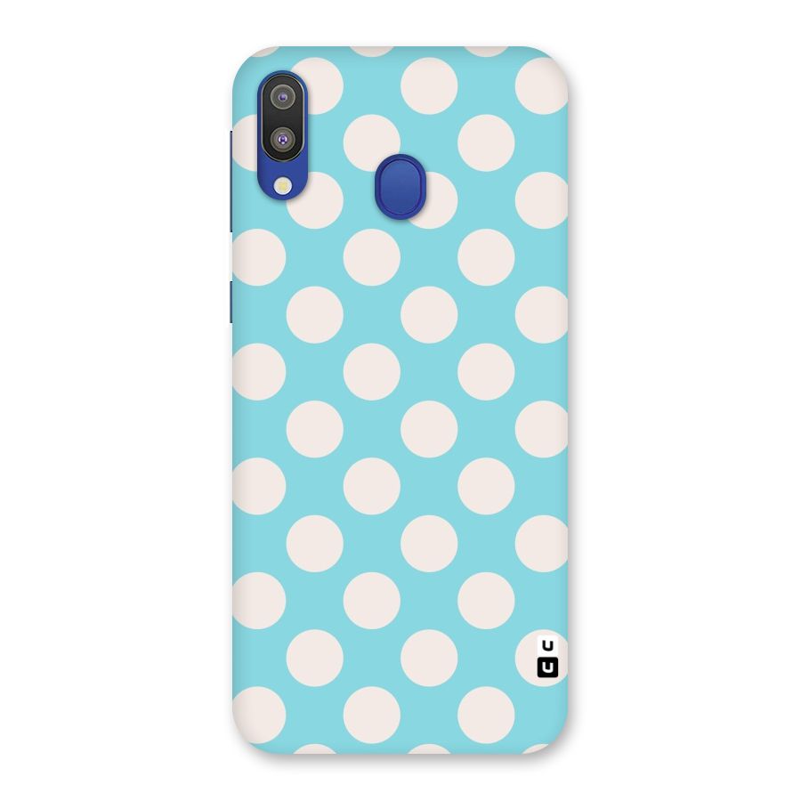 Pastel White Polka Dots Back Case for Galaxy M20