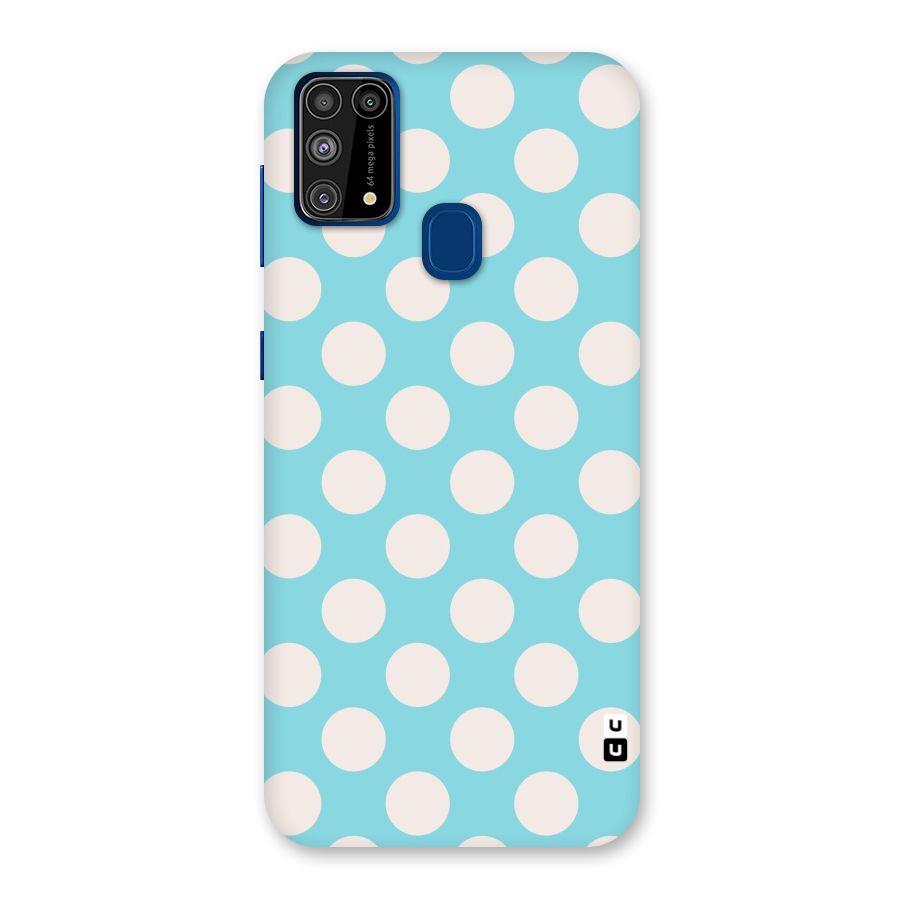 Pastel White Polka Dots Back Case for Galaxy M31