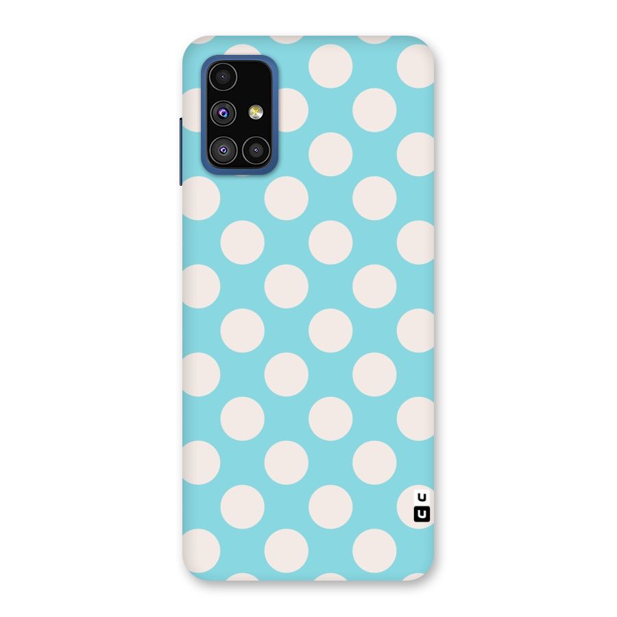Pastel White Polka Dots Back Case for Galaxy M51