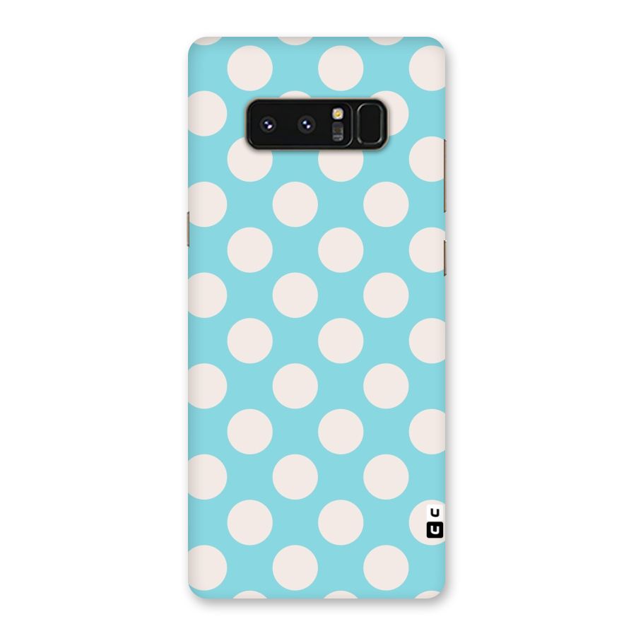 Pastel White Polka Dots Back Case for Galaxy Note 8
