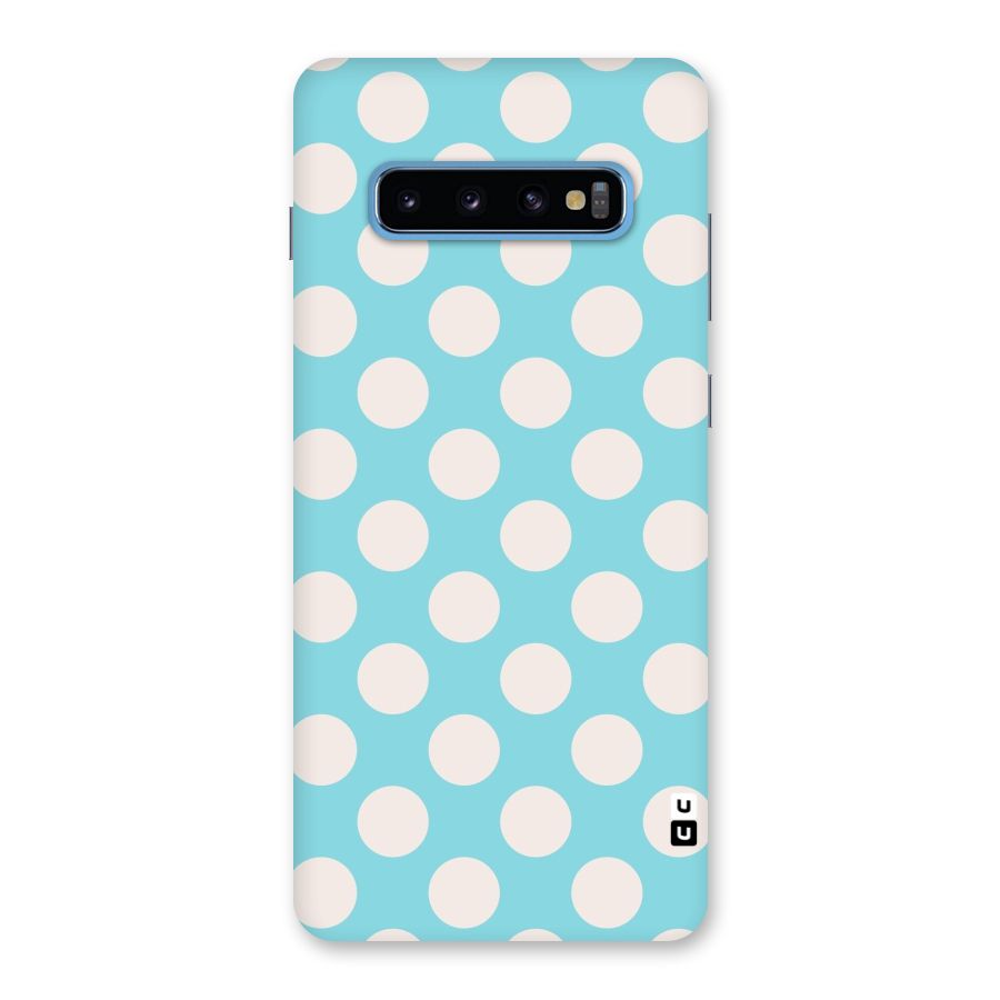 Pastel White Polka Dots Back Case for Galaxy S10 Plus