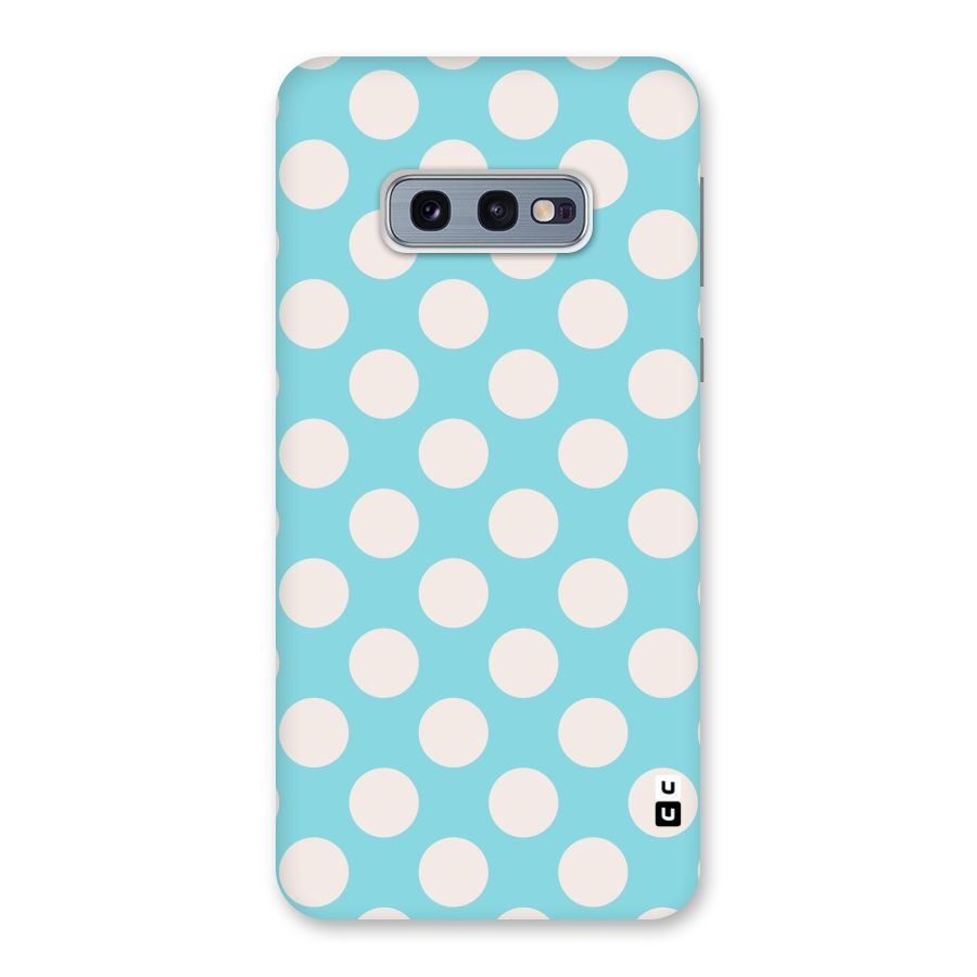 Pastel White Polka Dots Back Case for Galaxy S10e