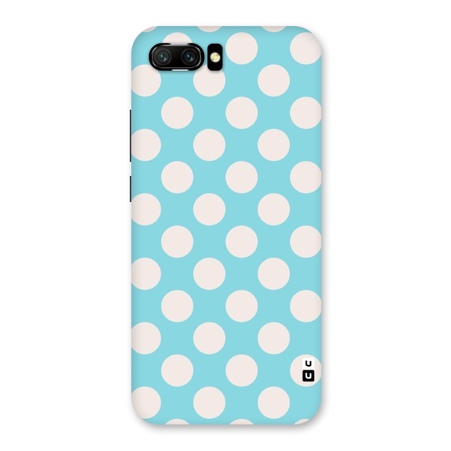Pastel White Polka Dots Back Case for Honor 10