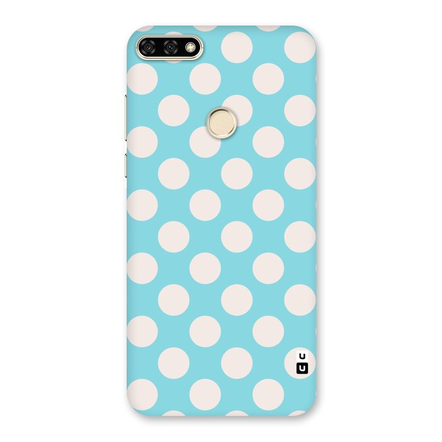 Pastel White Polka Dots Back Case for Honor 7A