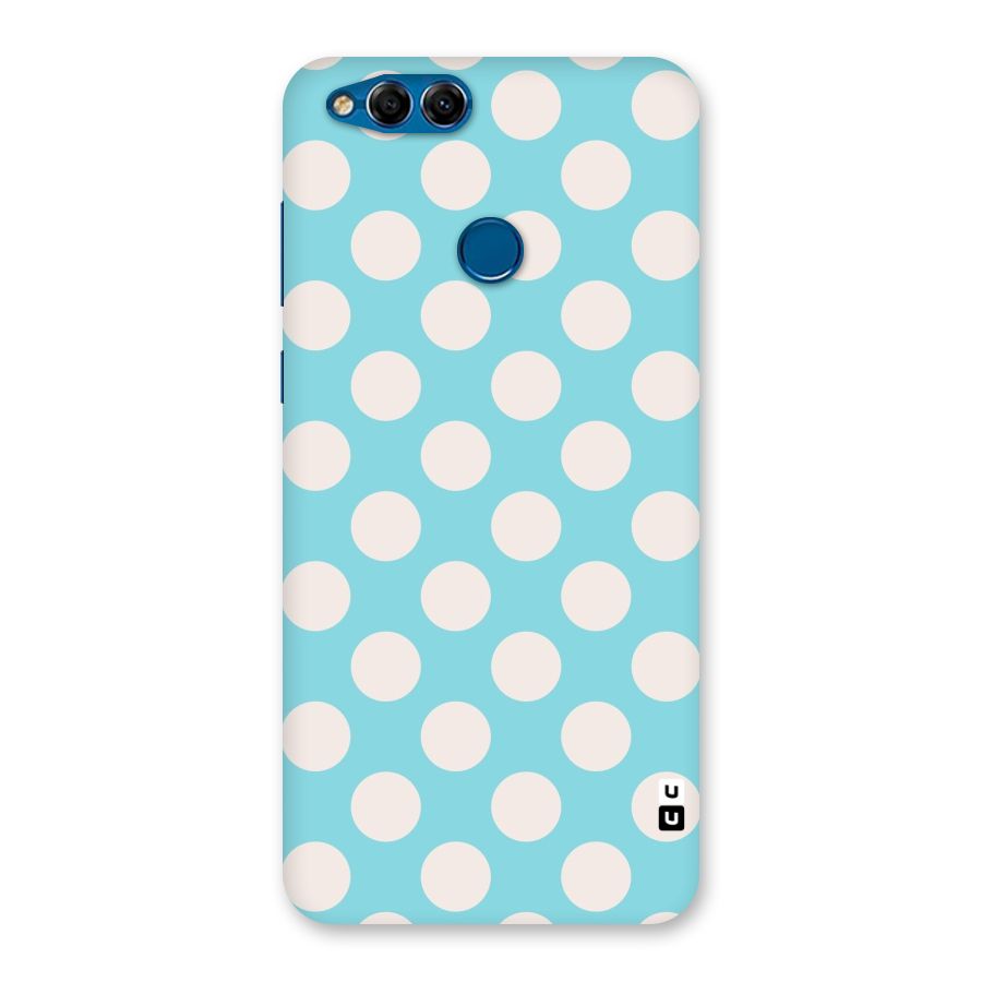 Pastel White Polka Dots Back Case for Honor 7X