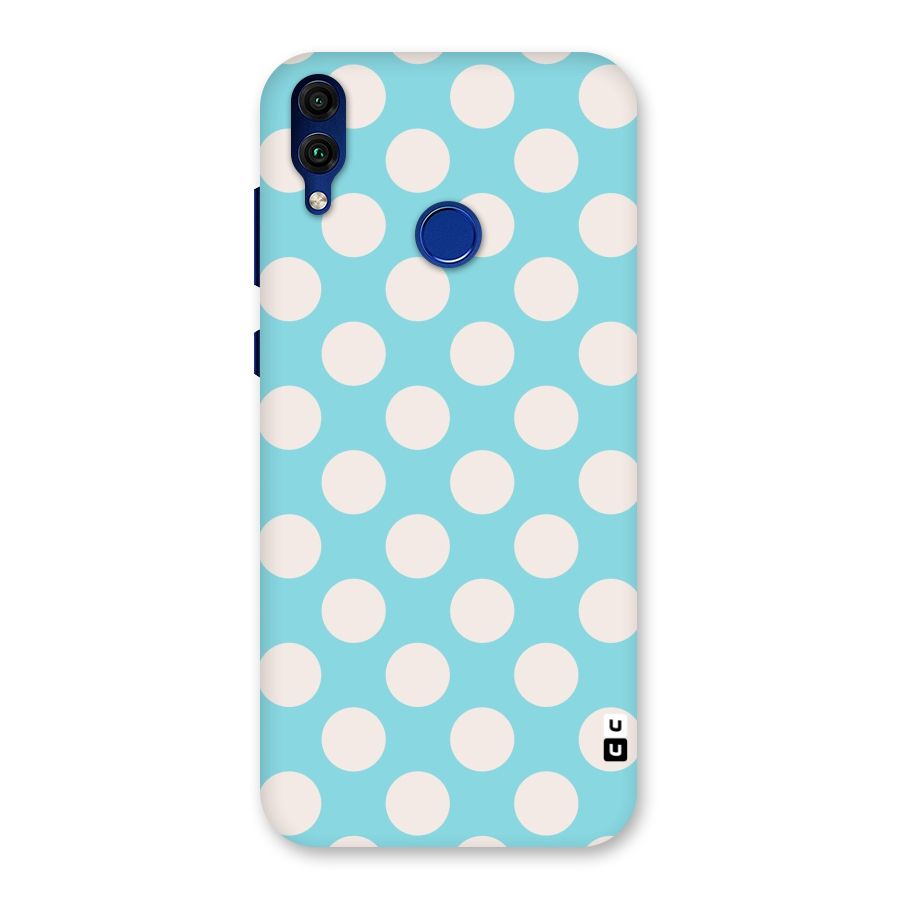 Pastel White Polka Dots Back Case for Honor 8C