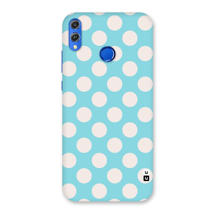 Pastel White Polka Dots Back Case for Honor 8X