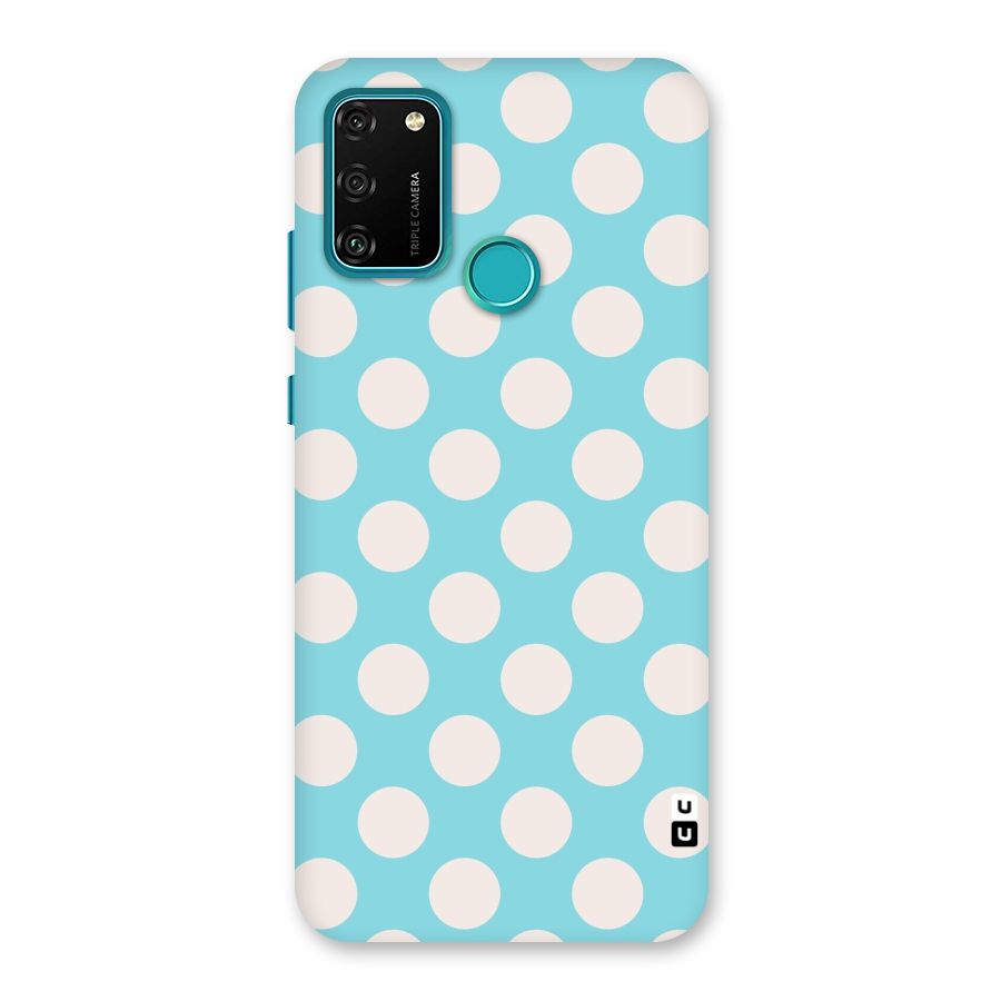 Pastel White Polka Dots Back Case for Honor 9A