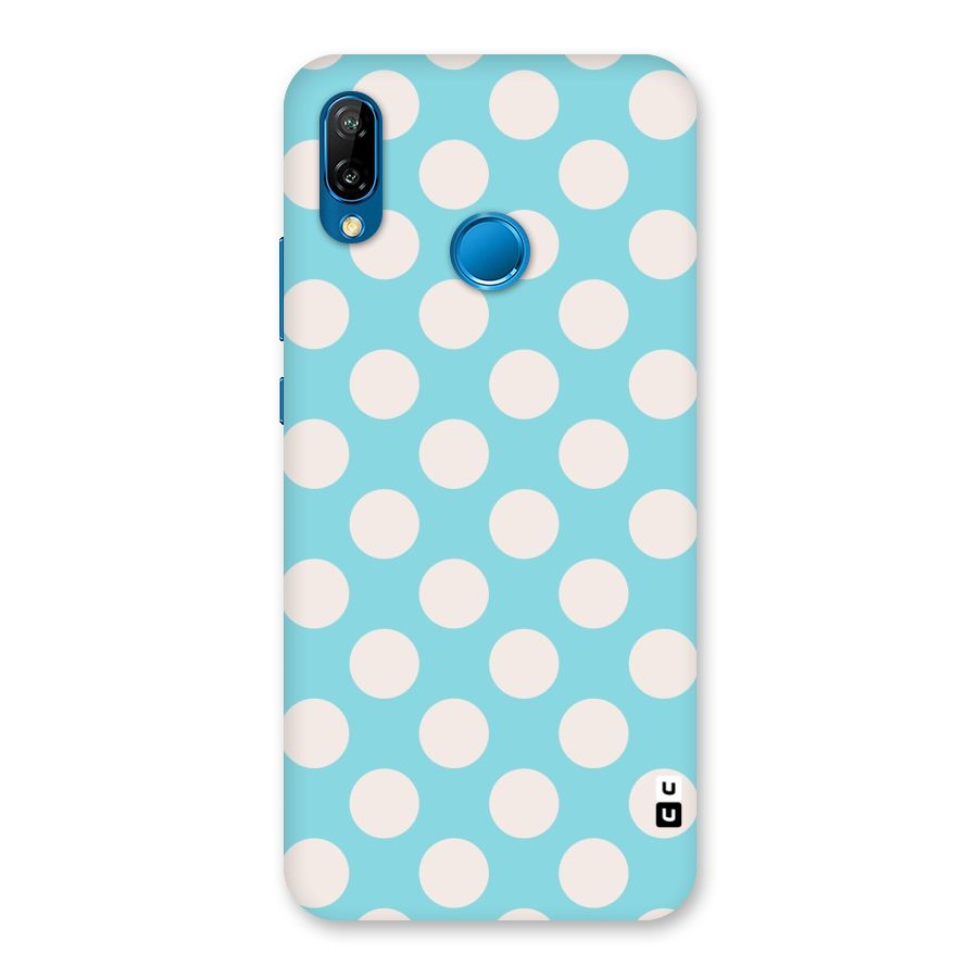 Pastel White Polka Dots Back Case for Huawei P20 Lite