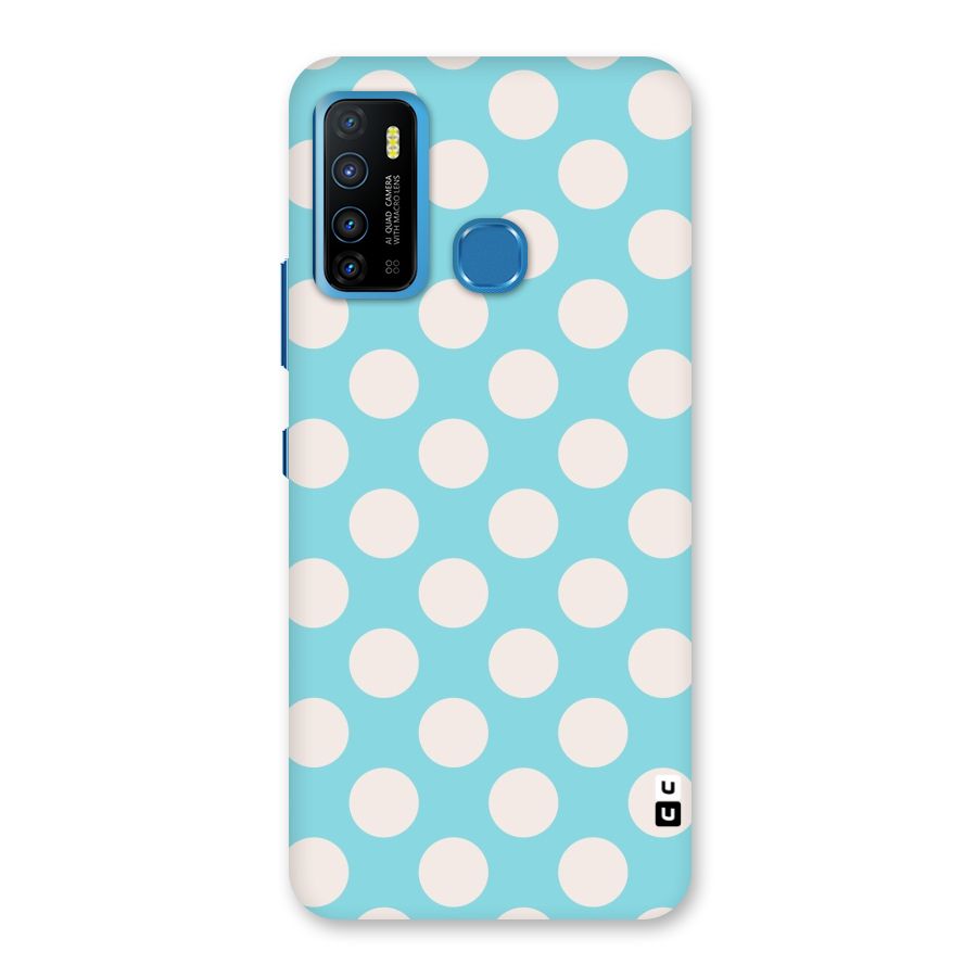 Pastel White Polka Dots Back Case for Infinix Hot 9