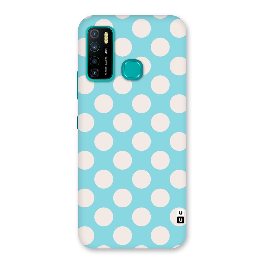 Pastel White Polka Dots Back Case for Infinix Hot 9 Pro