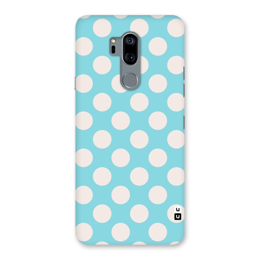 Pastel White Polka Dots Back Case for LG G7