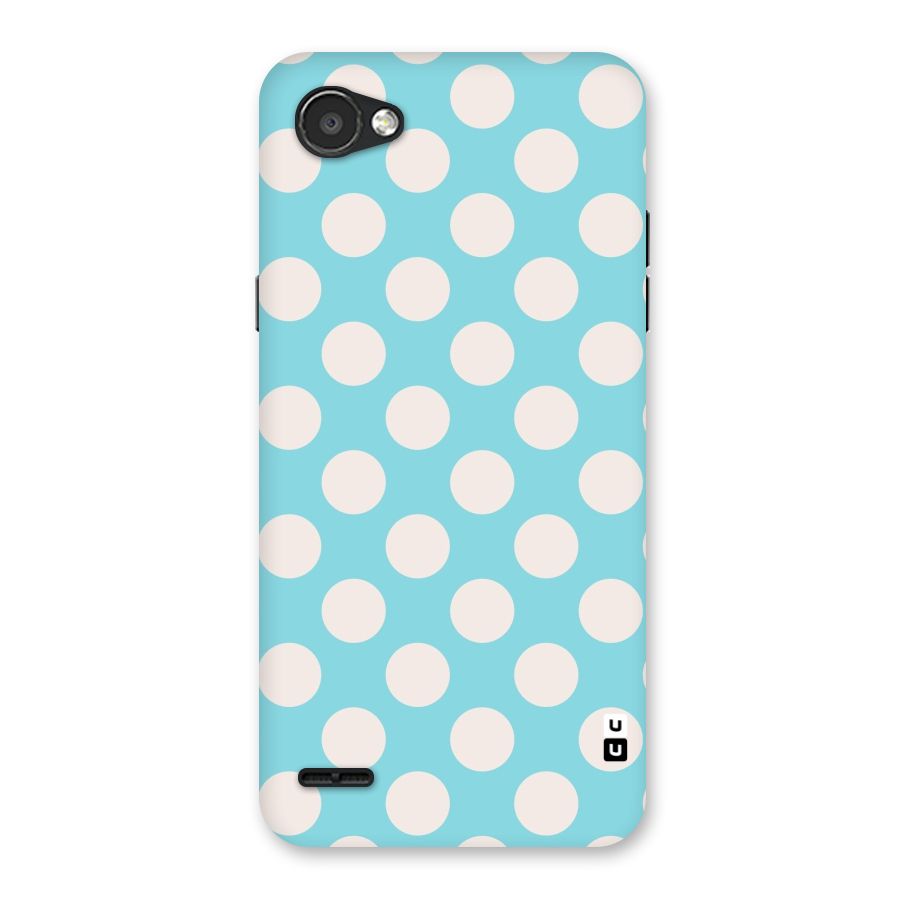 Pastel White Polka Dots Back Case for LG Q6