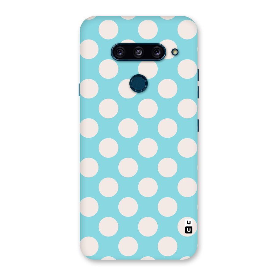 Pastel White Polka Dots Back Case for LG  V40 ThinQ
