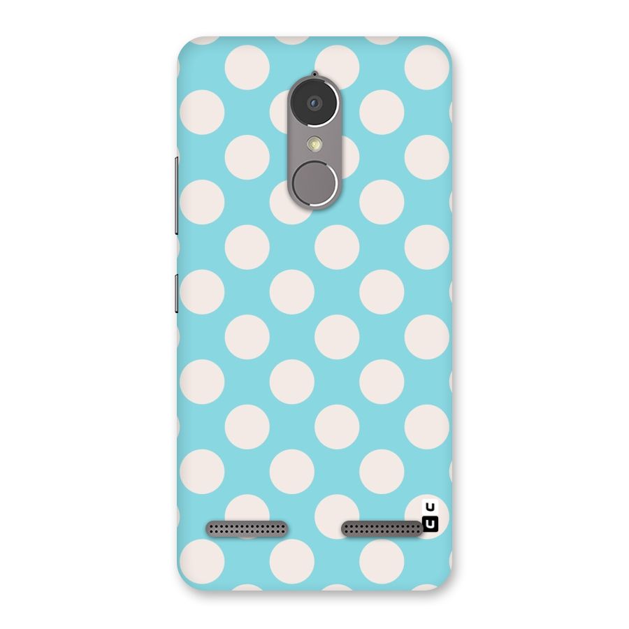 Pastel White Polka Dots Back Case for Lenovo K6