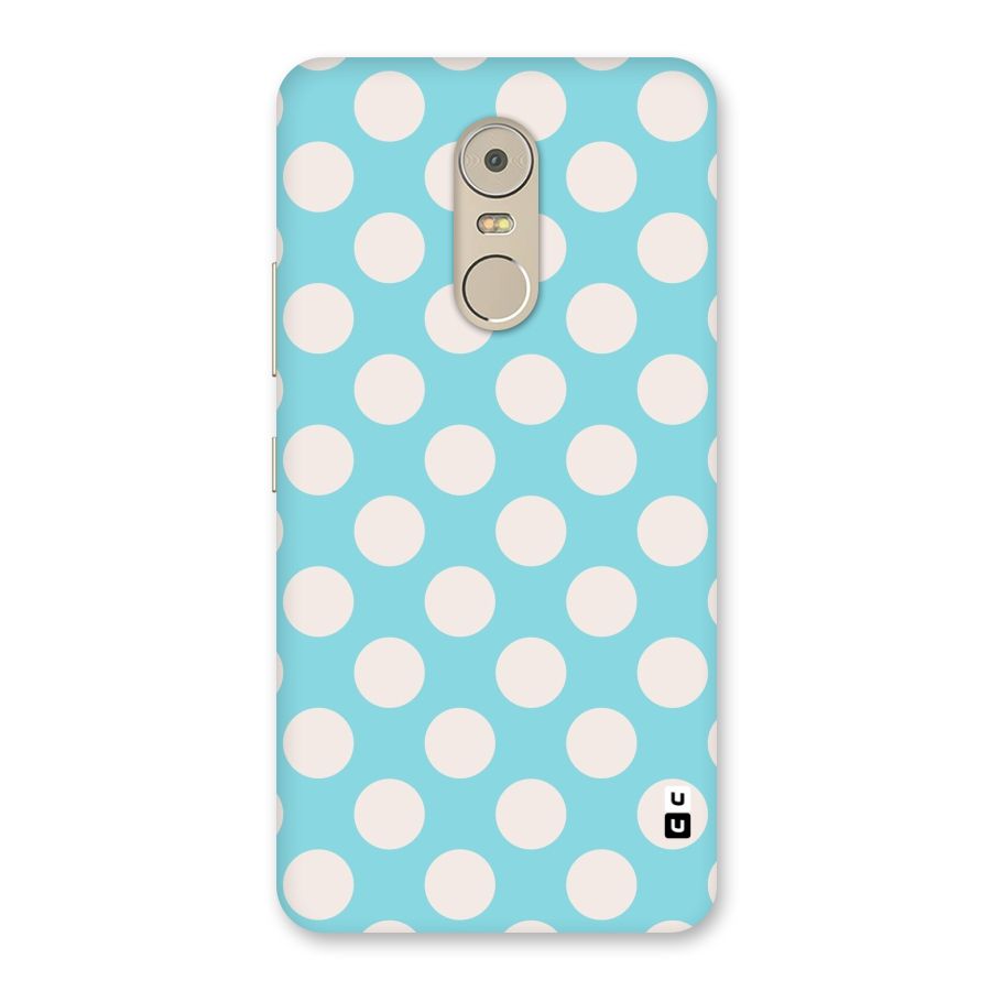 Pastel White Polka Dots Back Case for Lenovo K6 Note