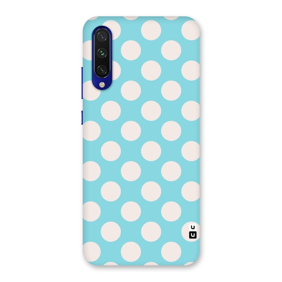 Pastel White Polka Dots Back Case for Mi A3
