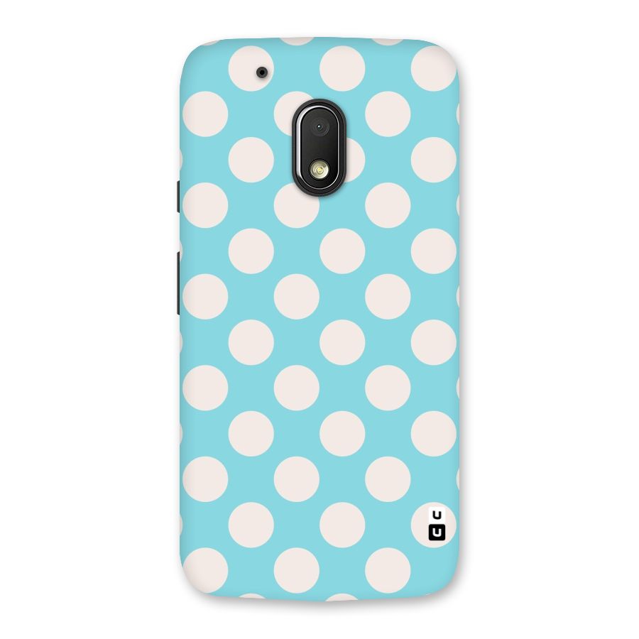 Pastel White Polka Dots Back Case for Moto G4 Play