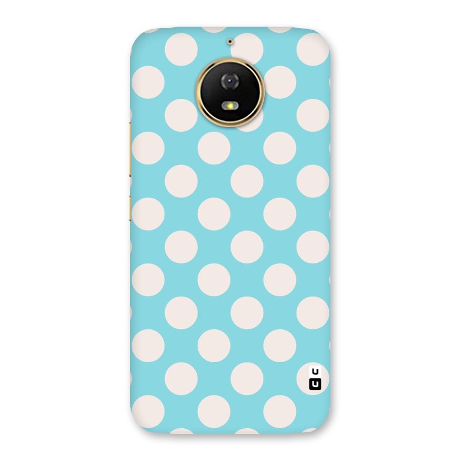Pastel White Polka Dots Back Case for Moto G5s