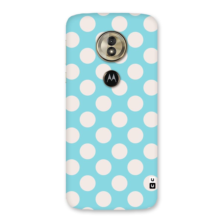 Pastel White Polka Dots Back Case for Moto G6 Play