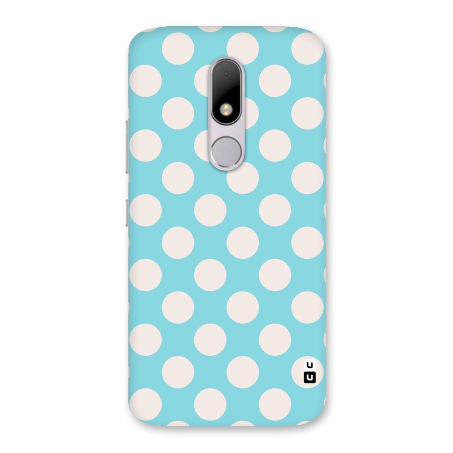 Pastel White Polka Dots Back Case for Moto M