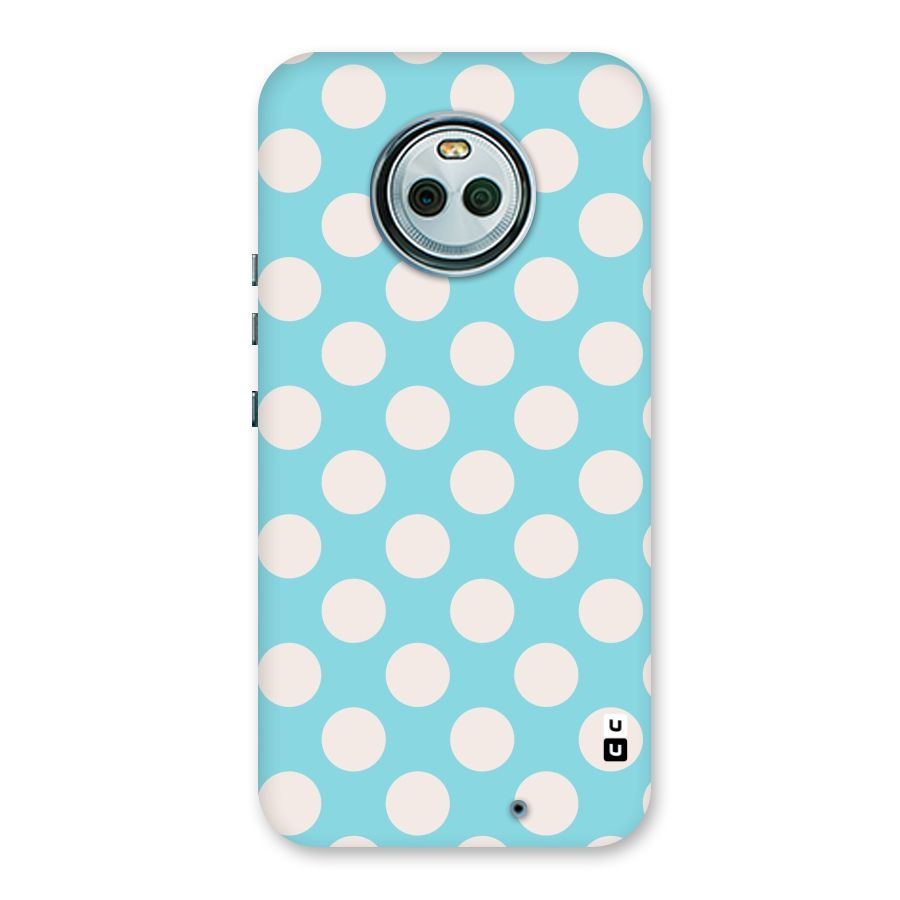Pastel White Polka Dots Back Case for Moto X4