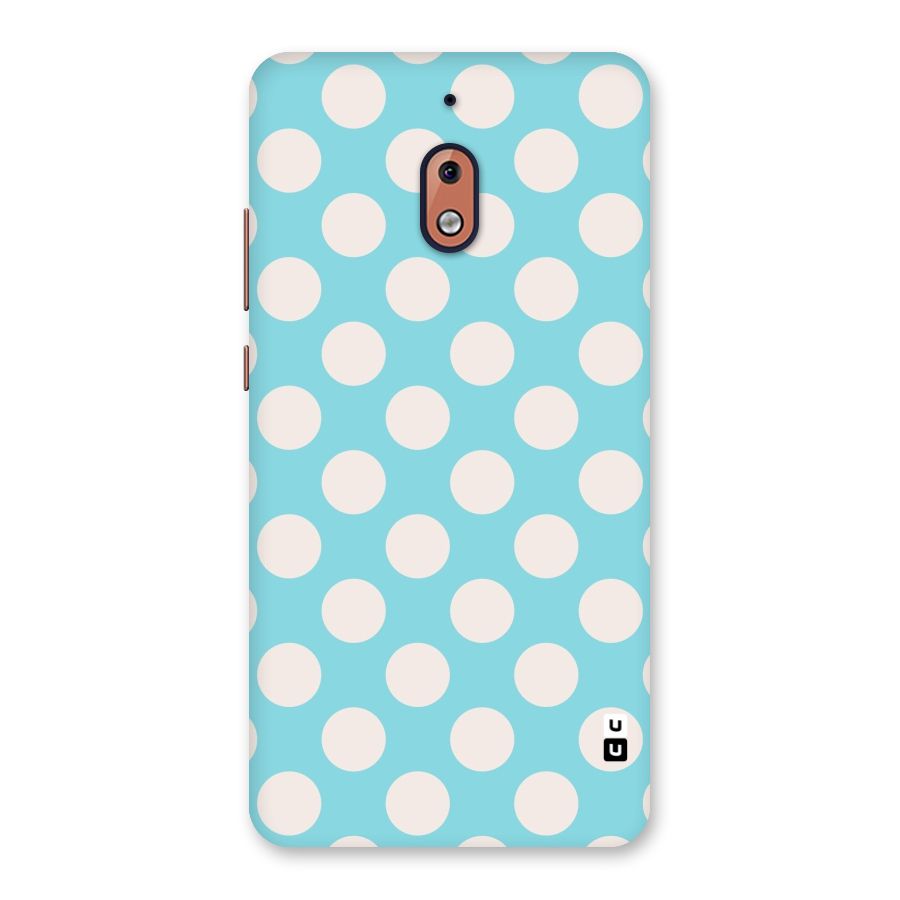 Pastel White Polka Dots Back Case for Nokia 2.1
