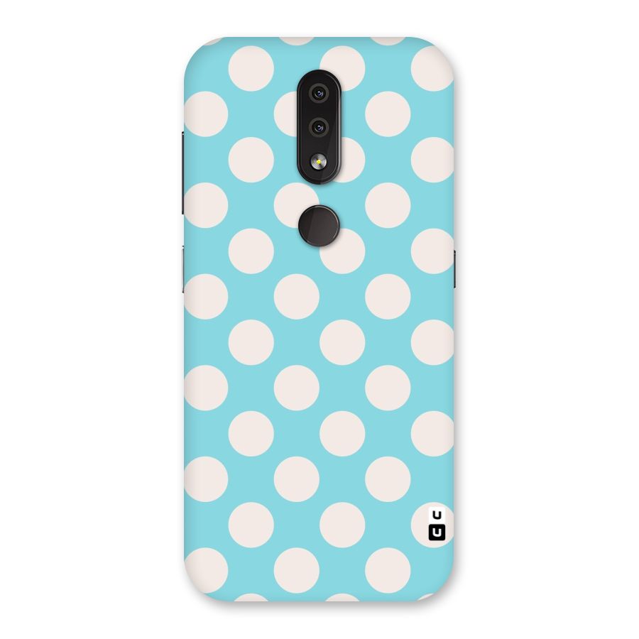 Pastel White Polka Dots Back Case for Nokia 4.2