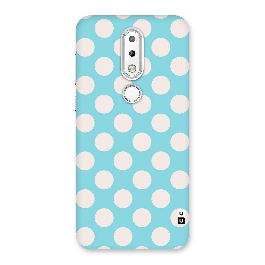 Pastel White Polka Dots Back Case for Nokia 6.1 Plus