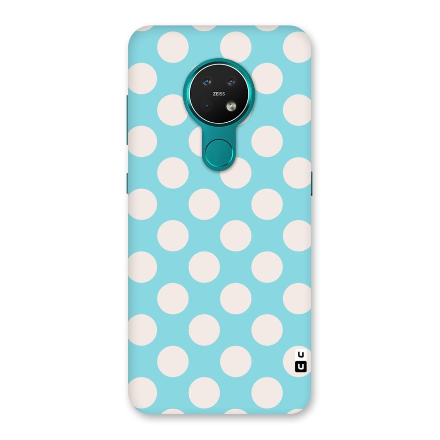 Pastel White Polka Dots Back Case for Nokia 7.2