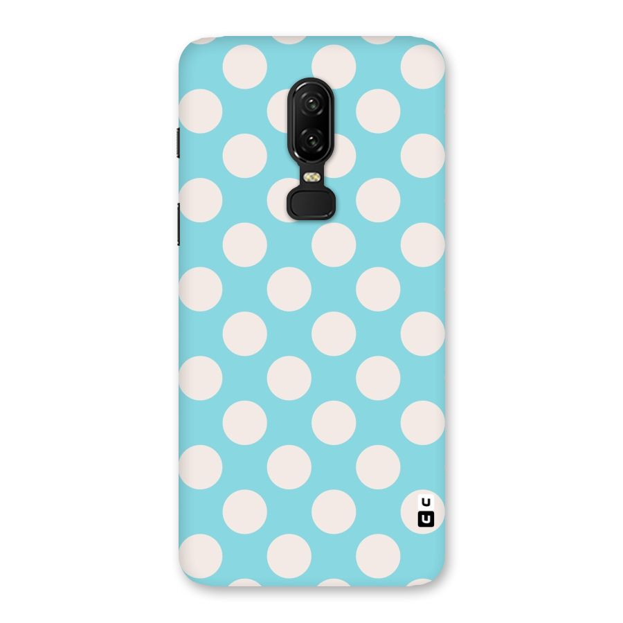 Pastel White Polka Dots Back Case for OnePlus 6