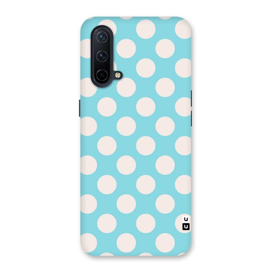 Pastel White Polka Dots Back Case for OnePlus Nord CE 5G