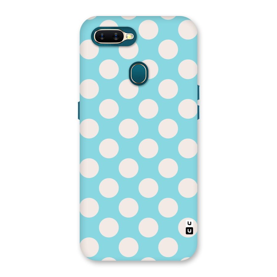 Pastel White Polka Dots Back Case for Oppo A11k