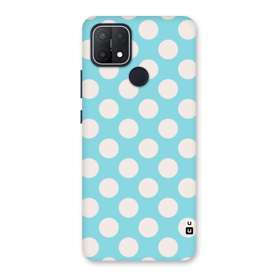 Pastel White Polka Dots Back Case for Oppo A15s