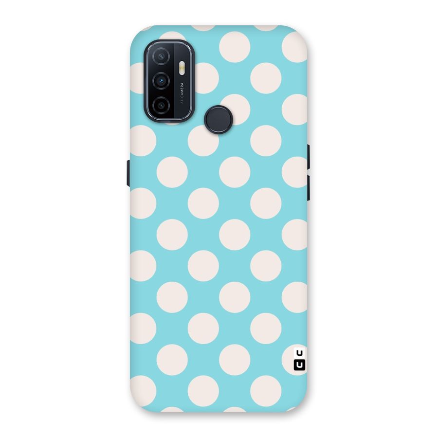 Pastel White Polka Dots Back Case for Oppo A32