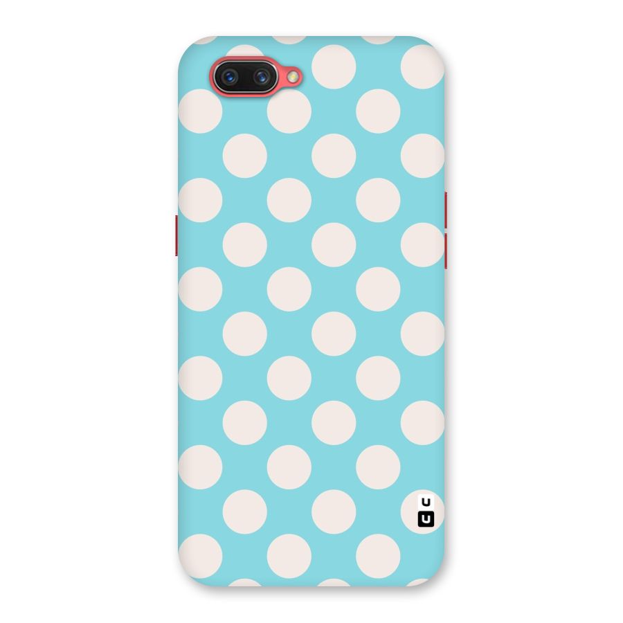 Pastel White Polka Dots Back Case for Oppo A3s