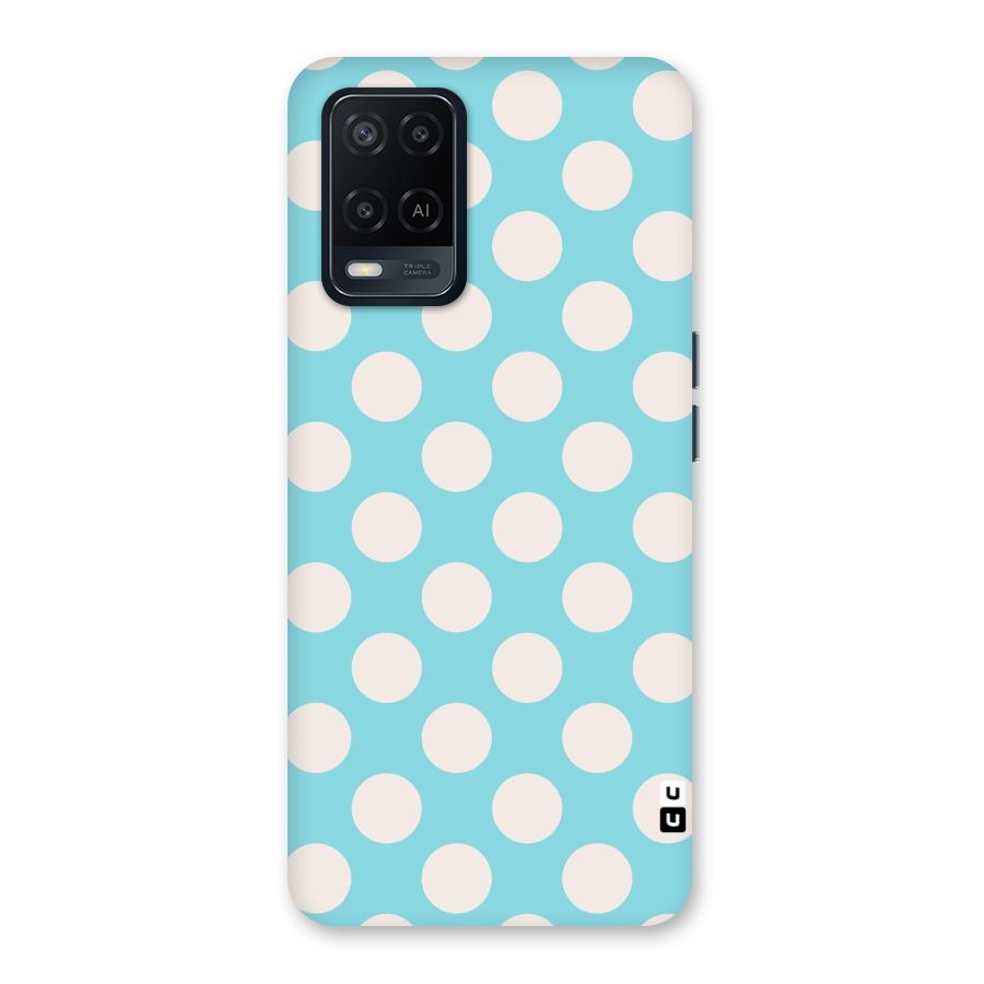 Pastel White Polka Dots Back Case for Oppo A54