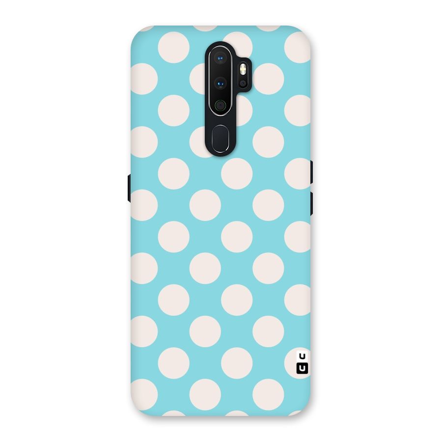 Pastel White Polka Dots Back Case for Oppo A5 (2020)