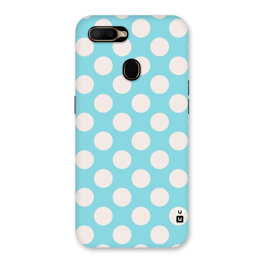 Pastel White Polka Dots Back Case for Oppo A5s