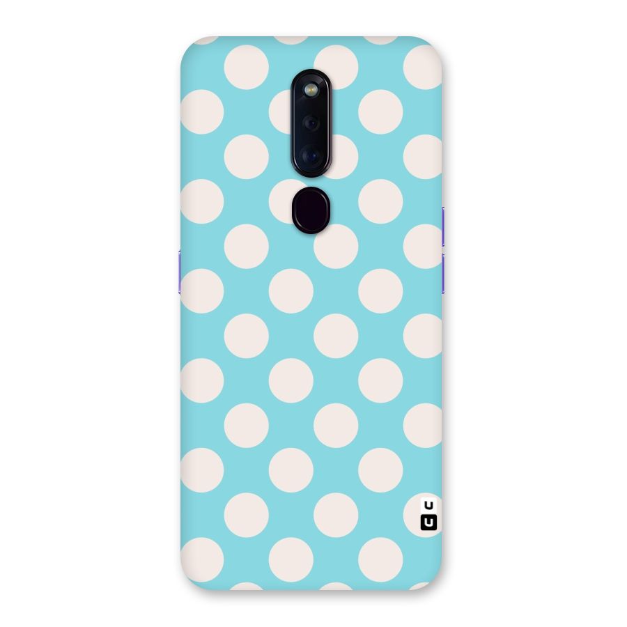 Pastel White Polka Dots Back Case for Oppo F11 Pro