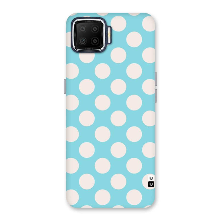 Pastel White Polka Dots Back Case for Oppo F17
