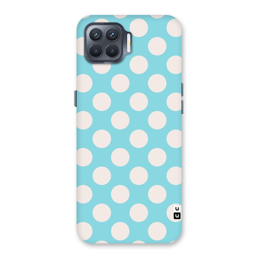 Pastel White Polka Dots Back Case for Oppo F17 Pro