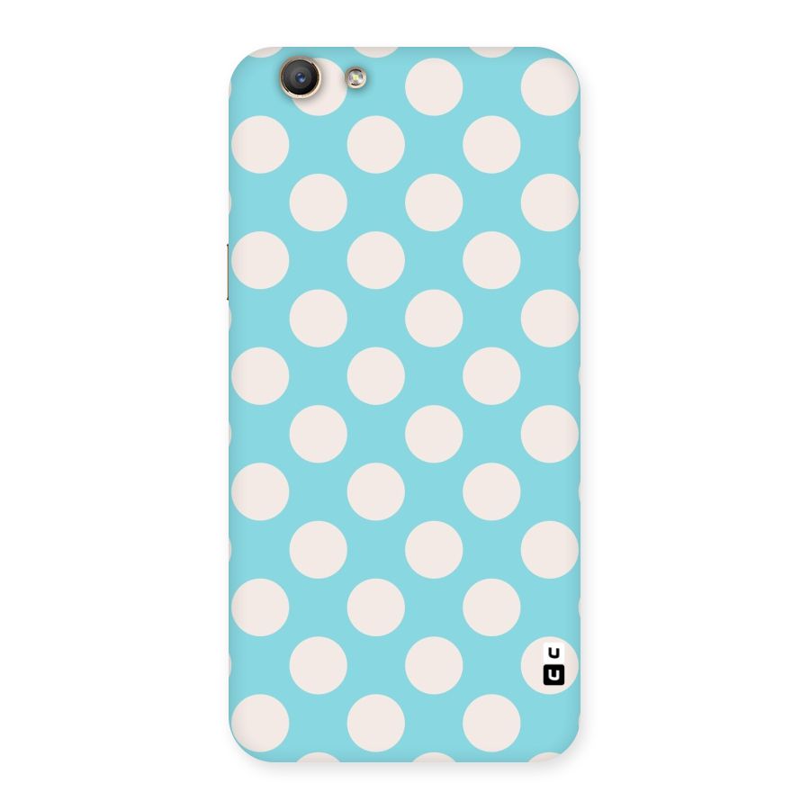 Pastel White Polka Dots Back Case for Oppo F1s