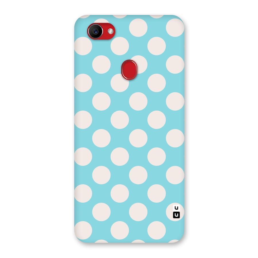 Pastel White Polka Dots Back Case for Oppo F7