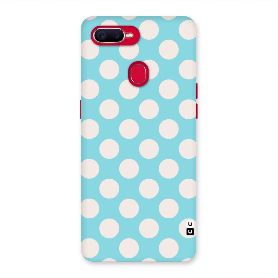 Pastel White Polka Dots Back Case for Oppo F9 Pro