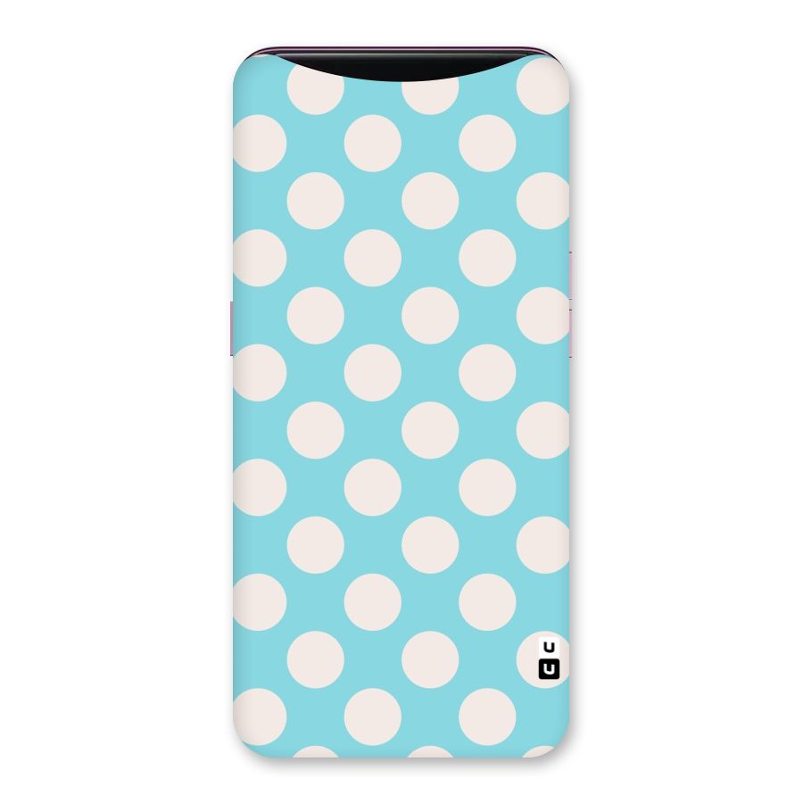 Pastel White Polka Dots Back Case for Oppo Find X